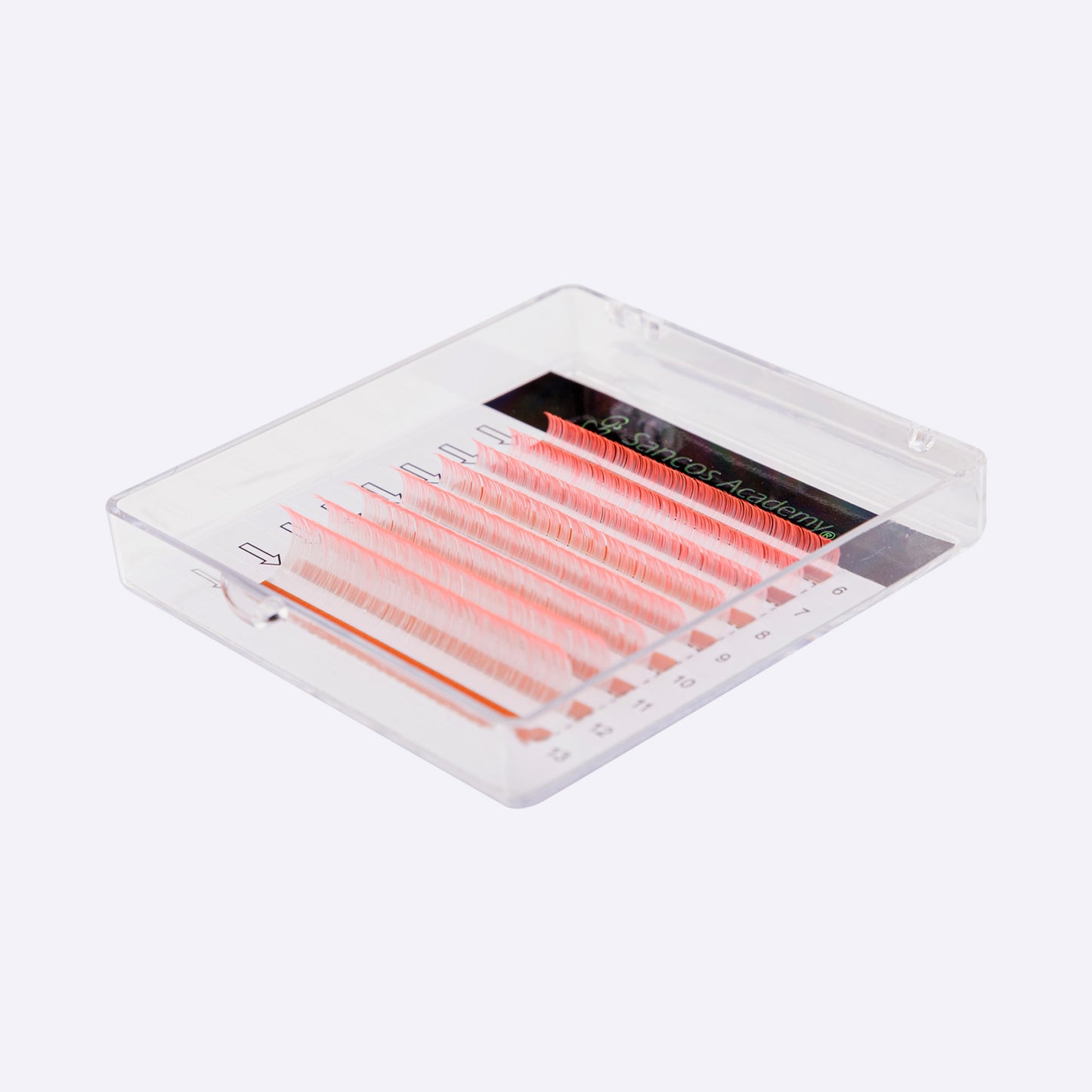 Extensii de Gene Colorate – Ombre Alb/Roz – 8 Linii