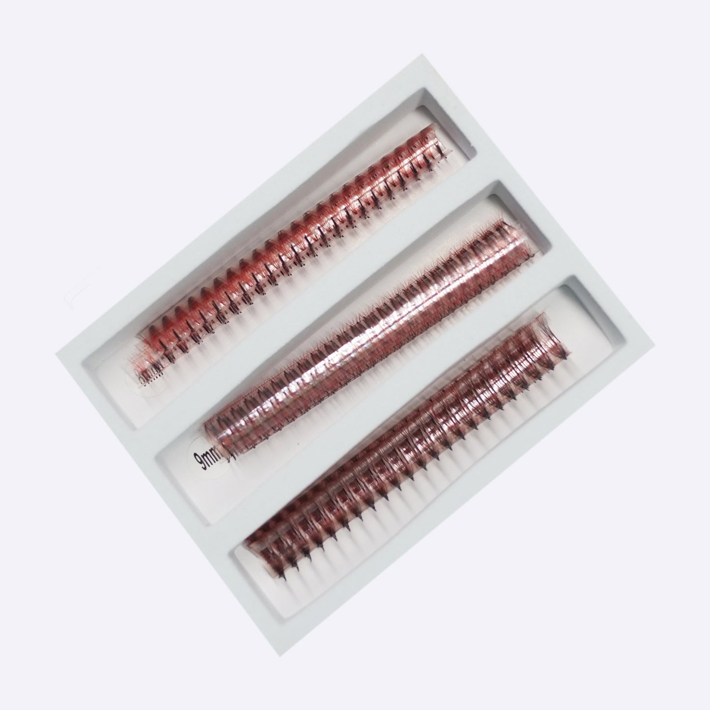 Extensii de Gene Premade 5D – 1000 Buchețele – Ombre Negru/Roșu