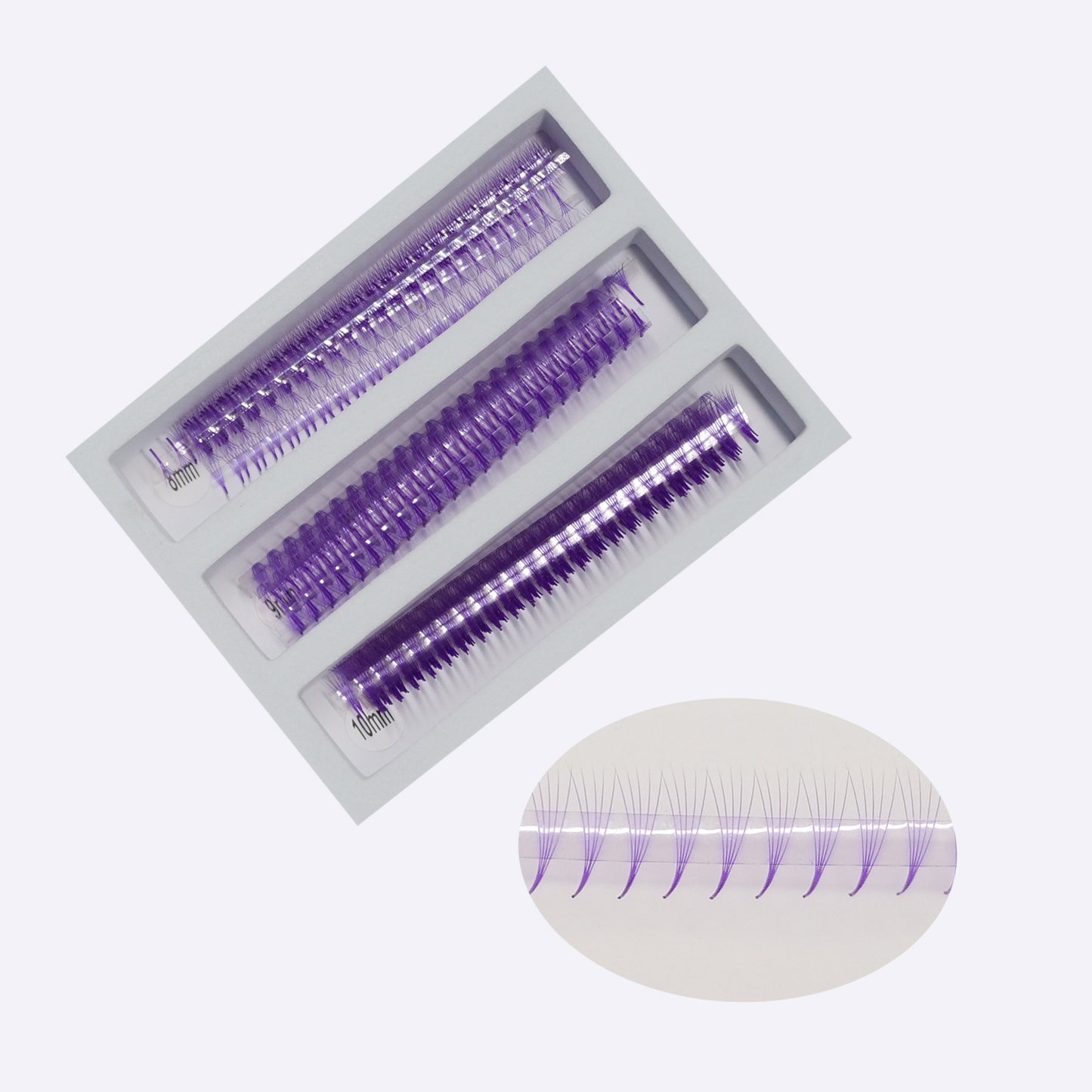 Extensii de Gene Premade 5D – 1000 Buchețele – Culoare Violet