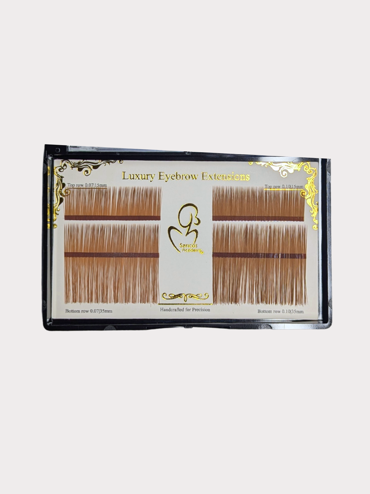 Extensii de Sprâncene Sintetice – Golden Hazel | Maro Deschis