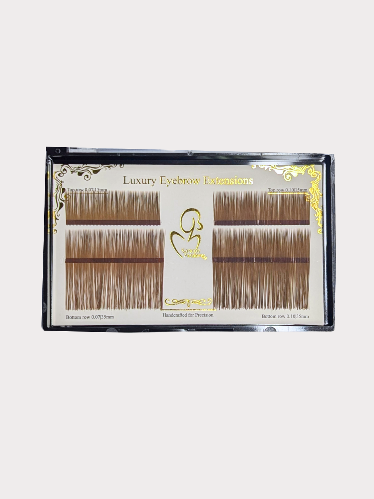Extensii de Sprâncene Sintetice – Chestnut Brown | Maro Mediu