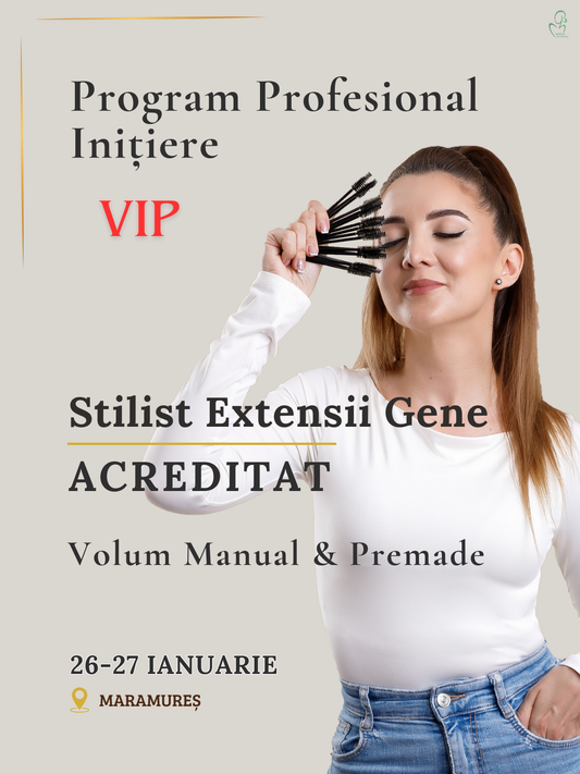 Curs Extensii Gene Bază VIP | Volum Manual & Premade | Acreditat ANC