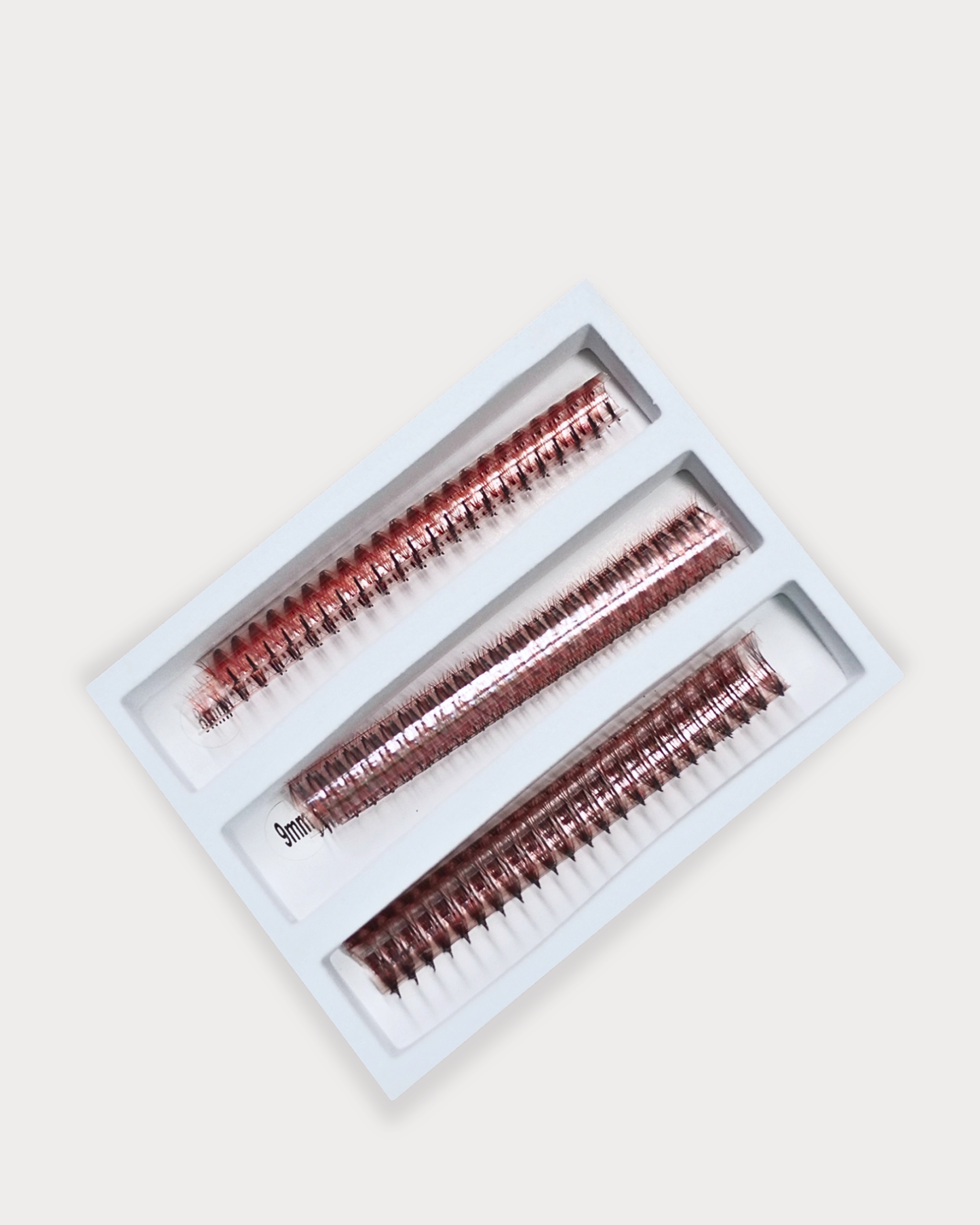 Extensii de Gene Premade 5D – 1000 Buchețele – Ombre Negru/Roșu