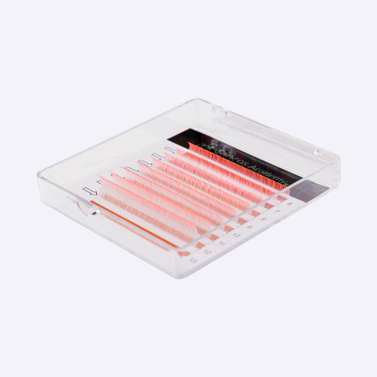 Extensii de Gene Colorate – Ombre Alb/Roz – 8 Linii
