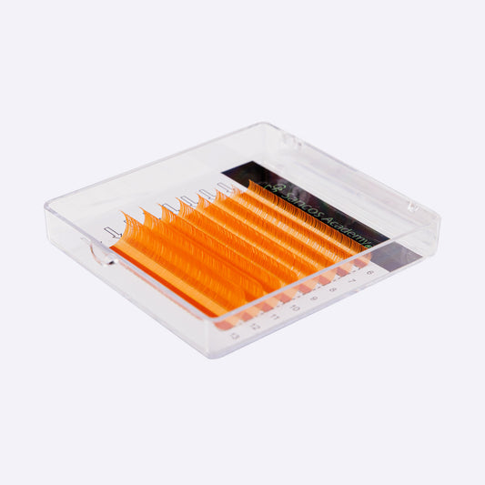 Extensii de Gene Colorate – Portocaliu – 8 Linii