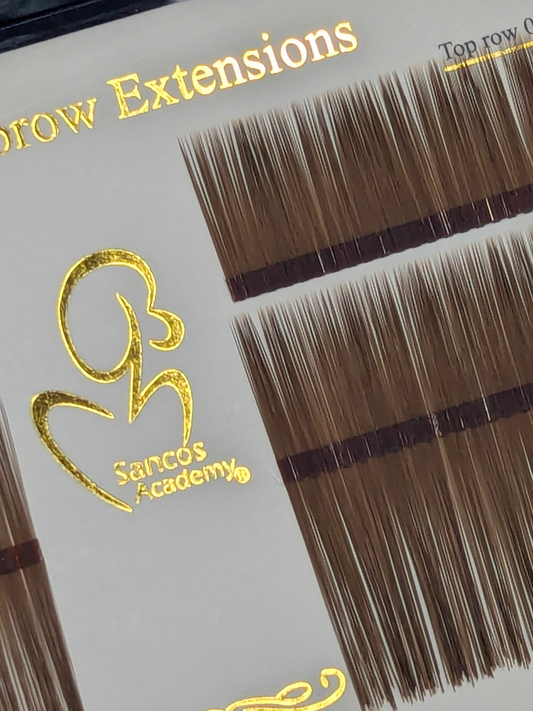 Extensii de Sprâncene Sintetice – Chestnut Brown | Maro Mediu