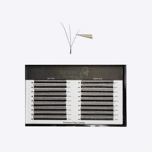 Extensii de Gene FOXY 3D Tip W – 18 Linii
