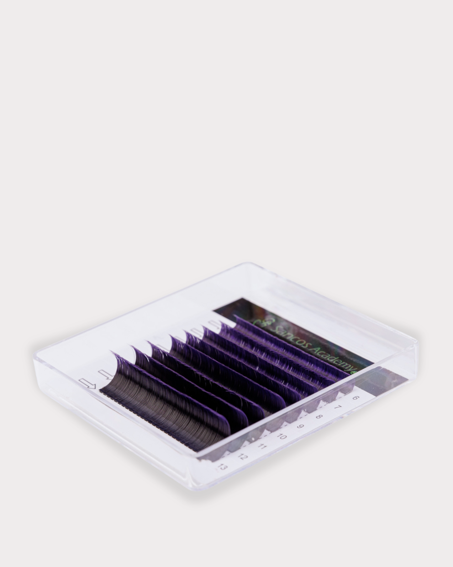 Extensii de Gene | Ombre Negru/Violet | cu Adeziv la Bază