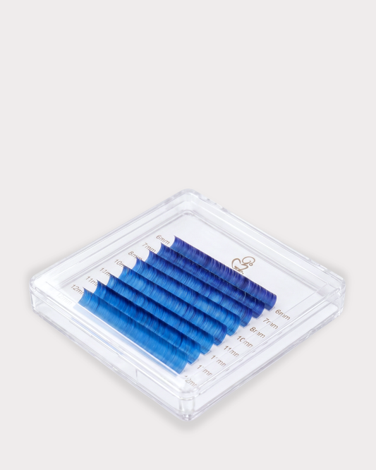 Extensii de Gene | Ombre Albastru/Violet | cu Adeziv la Bază